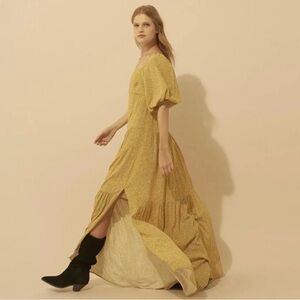 BA&SH Bahia Floral Maxi Dress, Curry, Large